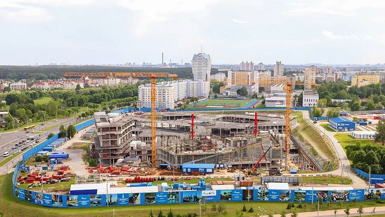 здание газпром центра в минске